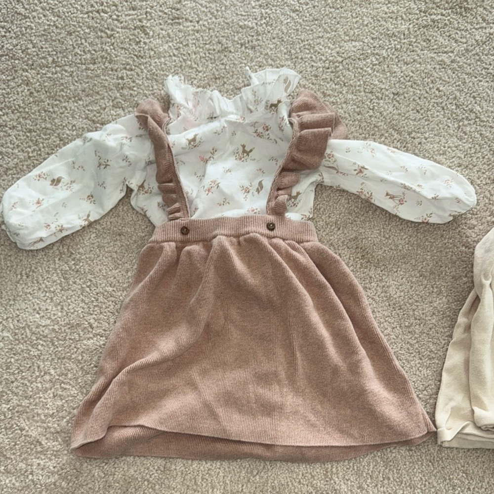Claire and Charlie jumper dress set size 2T